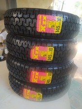 SET 4 PEZZI COPERTONI PNEUMATICI GOMME RUOTA D'EPOCA MICHELIN XZX 145SR10