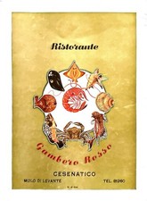 Gambero Rosso Friggitoria (Cesenatico, Italia) Menù Circa anni 70