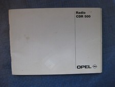 Opel Frontera B: manuale di istruzioni, manuale per radio CDR500, stato 04/98 *OA