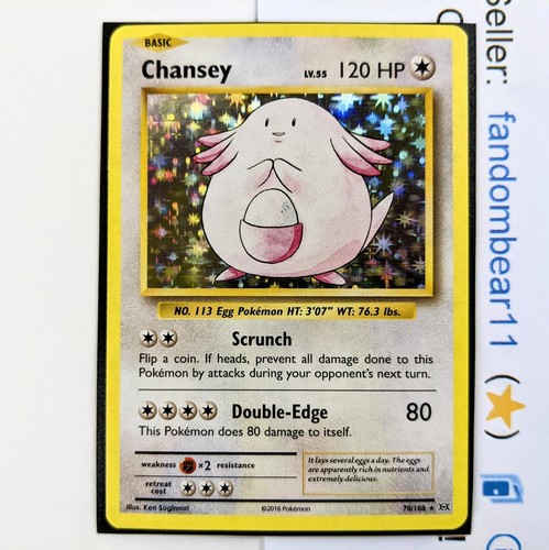 Chansey holo rara card - rara, 70/108