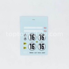 Waterslide Decals Slot Car UNICAR Ferrari 330 P3 1:24 decalcomanie