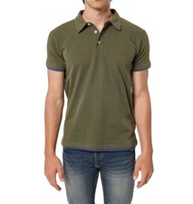 Polo in cotone piquet bordi