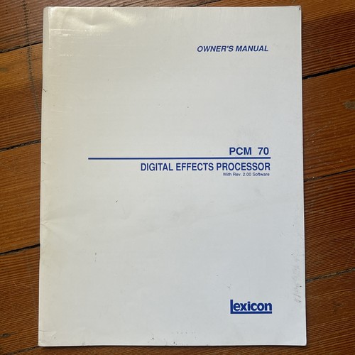 Lexicon pcm rev manuale - pcm,