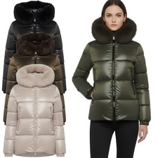Giacca donna ARTIKA Aspen Jkt N726 invernale cappuccio pelliccia piumino bomber