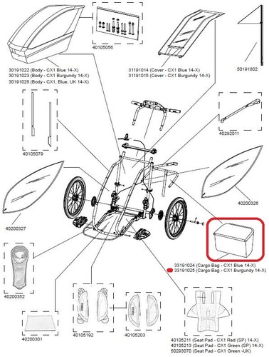 Borsa bagaglio thule cx1 - bagaglio,