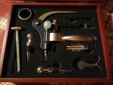Apribottiglie a Leva - SET con Accessori per Vino con Salva goccia - Nuovo