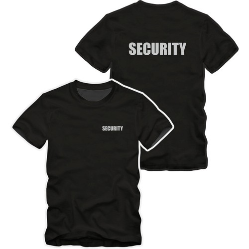 Shirt security nera 5xl - nera, xs-5xl