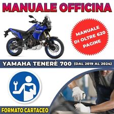 Manuale Officina Yamaha Tenerè 700 dal 2019 al 2024 IN ITALIANO FORMATO CARTACEO
