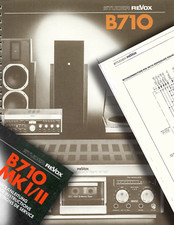 Revox Studer B710 - Registratore Bobine Reel to Reel MANUAL + SERVICE - PDF