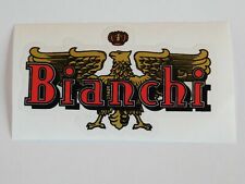 ADESIVO ETICHETTA AQUILOTTO EDOARDO BIANCHI ROSSO MOTO CICLOMOTORE EPOCA SELLA