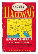 Hallwag Centrale Europa: Motoring Mappa 1960 Libro IN Brossura