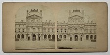 FRANCE PARIS Louvre Pavillon de Rohan Photo c1860 Stereo Vintage Albumine 