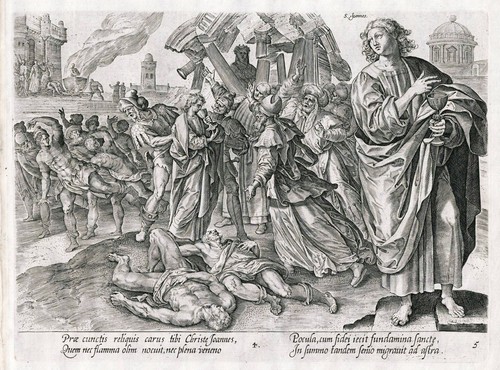 Goltzius de vos - vos, martirio