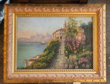 DIPINTO A OLIO PITTORE XIX -