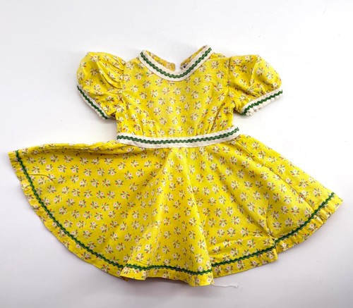 Vestito bambola vintage giallo