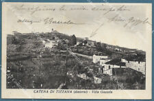 TIZZANA, Quarrata, Pistoia. Catena di Tizzana. Villa Gazzola.  Cartolina viagg.