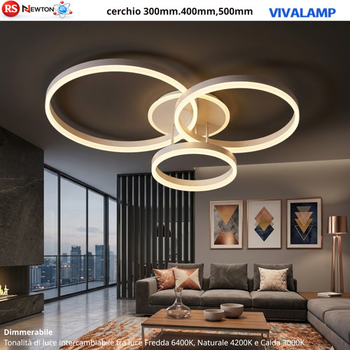 Lampadario led moderno 120w - lampadario,