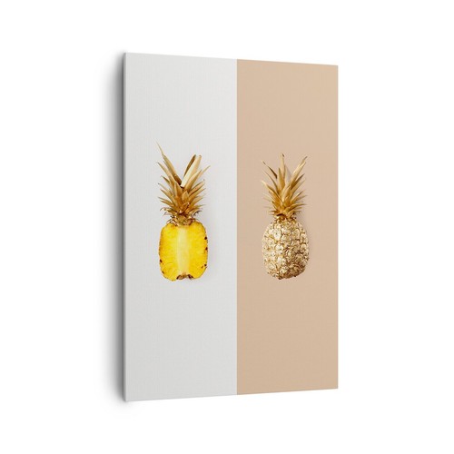Quadro tela 70x100cm ananas - quadro,