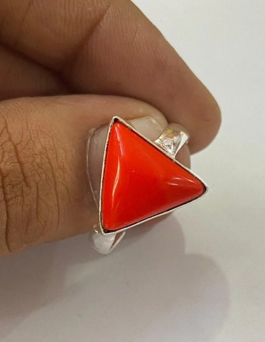 Anello corallo rosso profondo - corallo,