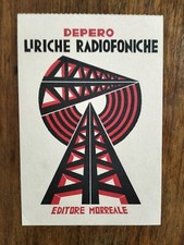 FUTURISMO FORTUNATO DEPERO Liriche Radiofoniche CARTOLINA POSTALE pubblicata