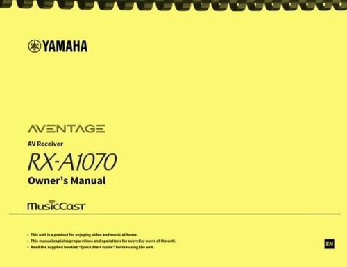 Yamaha aventage a1070 - yamaha,
