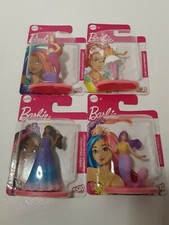 Lot Of 4 Mattel Barbie Cake Toppers Party Favors Brand New Factory Sealed Lot #4