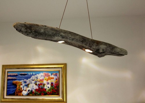 Lampadario legno del mare - lampadario,