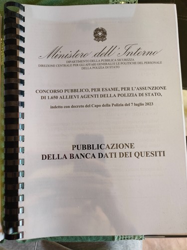 Banca dati concorso polizia - dati,