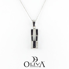 Collana uomo ciondolo piastra - collana,