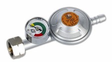 Regolatore Di Propano Con Manometro 37Mbar Riduttore Di Pressione NUOVO