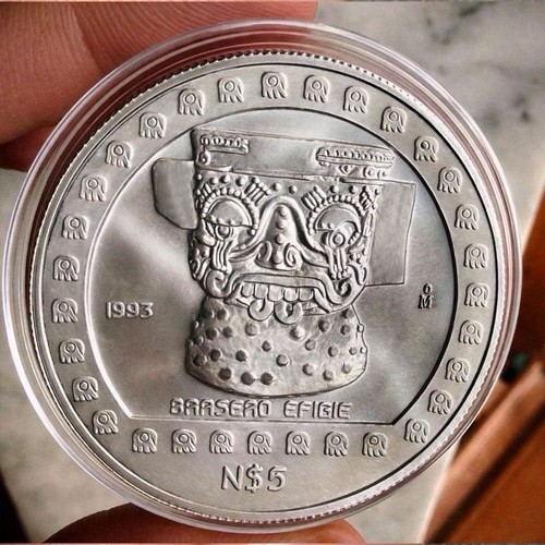 Messico brasero efigie pesos - efigie, 5