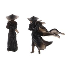  2 statuette bonsai in miniatura: sculture decorative cinesi per acquari, mini