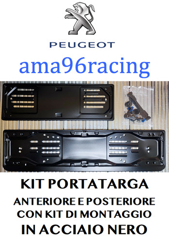 Kit portatarga completo ant - portatarga, e