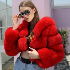 Cappotto corto invernale rosso