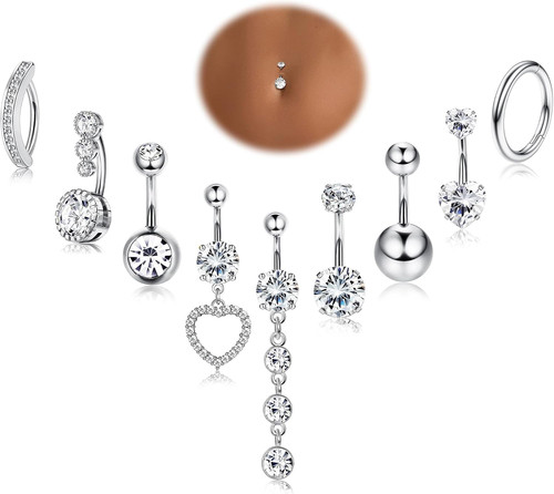 14g pezzi piercing - 14g, ombelico