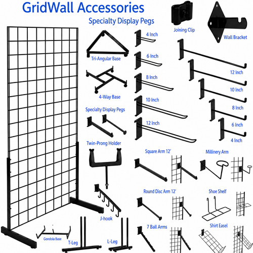 Accessori rete nera ganci - rete,
