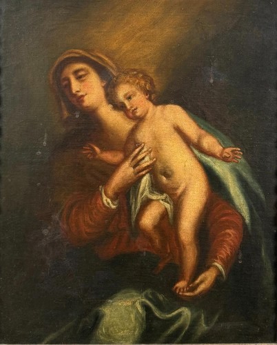 Dipinto olio madonna - dipinto, col