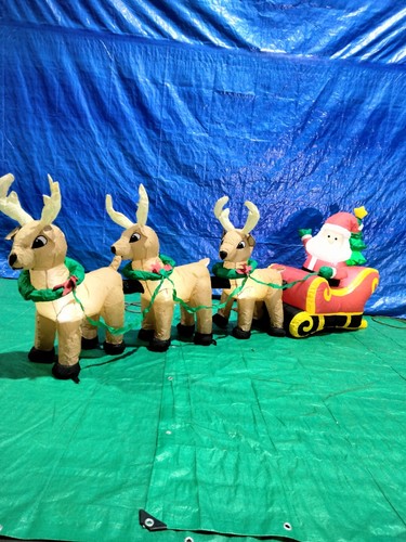 Babbo natale slitta - natale,