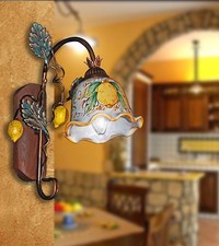 Applique parete lampada ferro