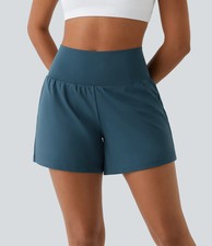 Pantaloncini yoga Halara M blu