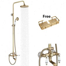 Set doccia ottone antico