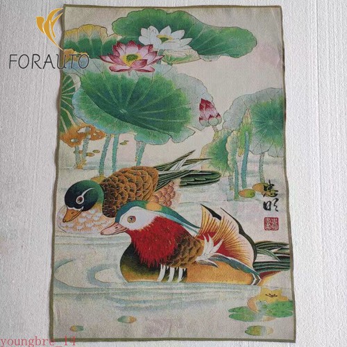Quadro broccato ricamato