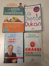 Lotto 4 libri dieta SORRENTINO, DUNKAN E LONGO
