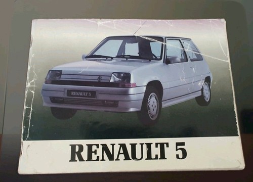 Raro manuale uso renault - manuale, 5
