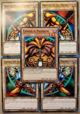 YU-GI-OH! NUOVO SET COMPLETO PEZZI DI EXODIA IL PROIBITO ITALIANO 5 PEZZI SET