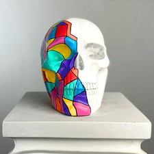 Scultura artistica teschio