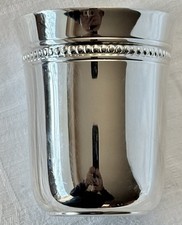 TIMBALLE  EN  METAL ARGENTE