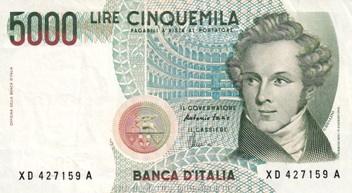 Repubblica 5000 lire bellini - repubblica,