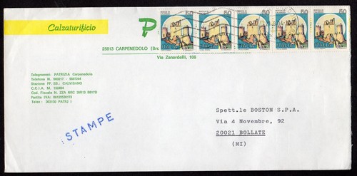 Italia busta stampe - , con