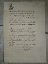 Poggiomarino 1 Marzo 1908- Ricevuta per Trasporto carro funebre,...